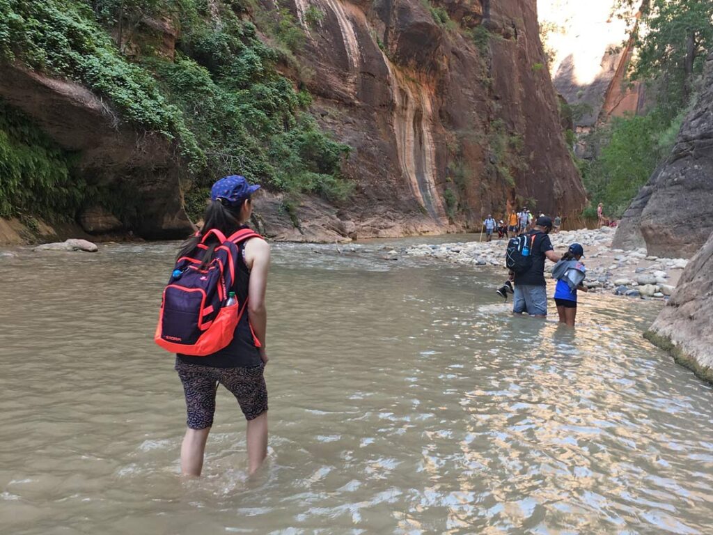 Zion Narrows trail