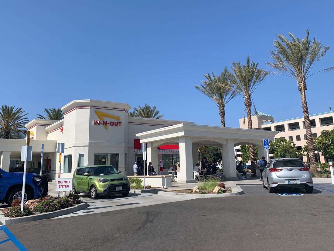 in n out at The Outlets at Orange