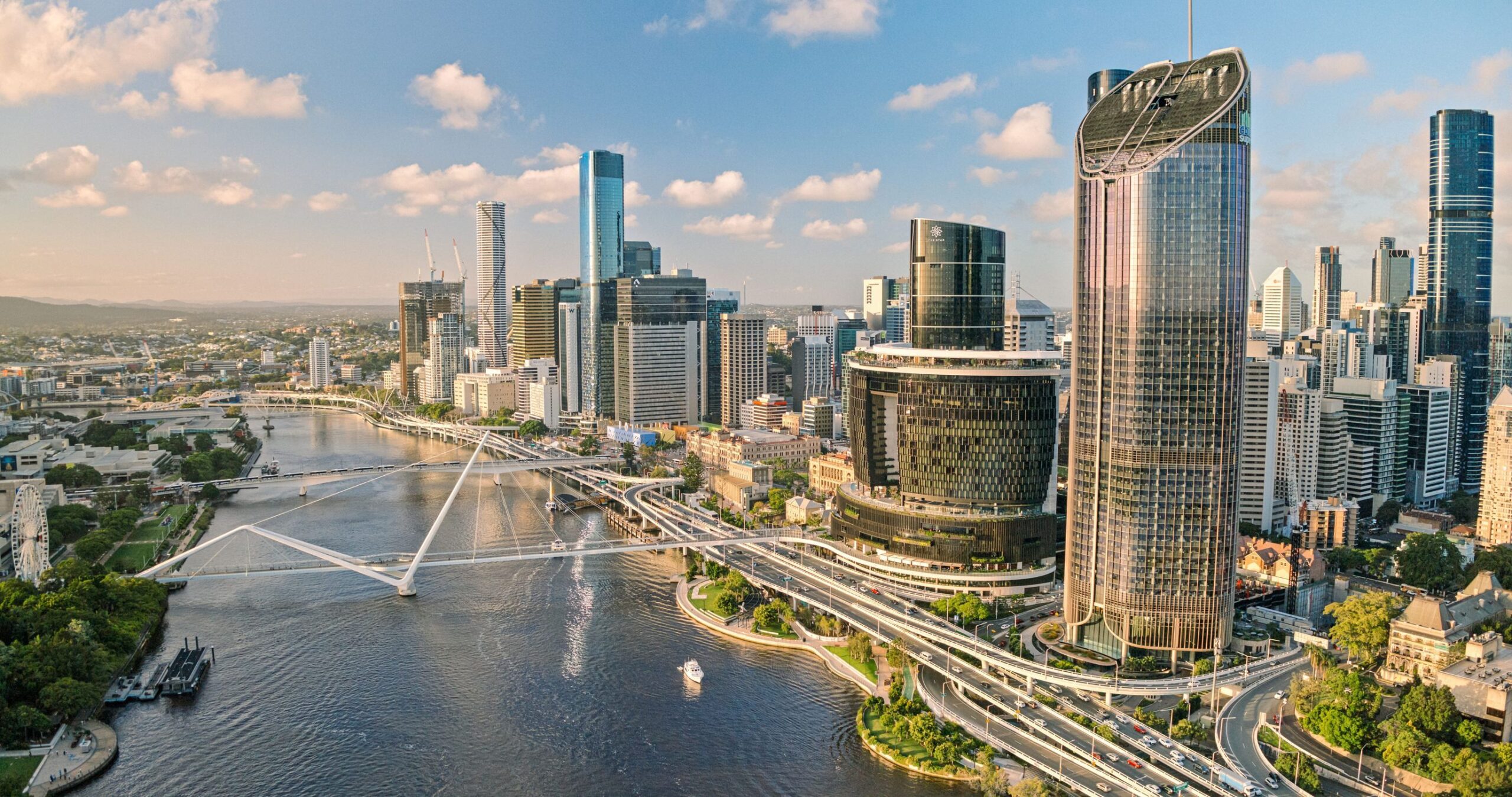 CBD buildings and The Neville Bonner Bridge