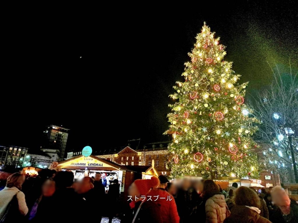 ストラスブール2　クレベール広場のクリスマスツリー